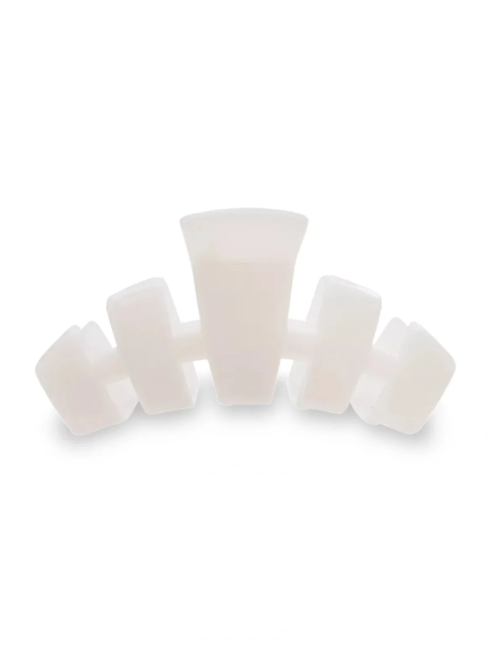 TELETIES Medium Claw Clip Coconut White Cream Neutral Chic Hair Clip Aesthetic